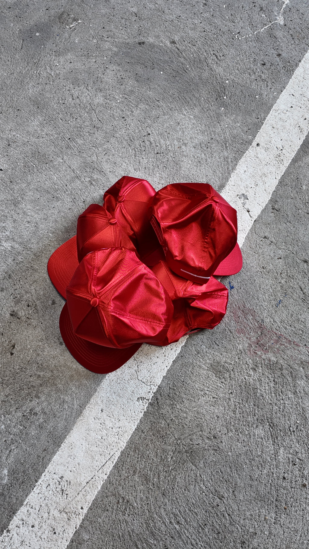 RED SATIN CAP