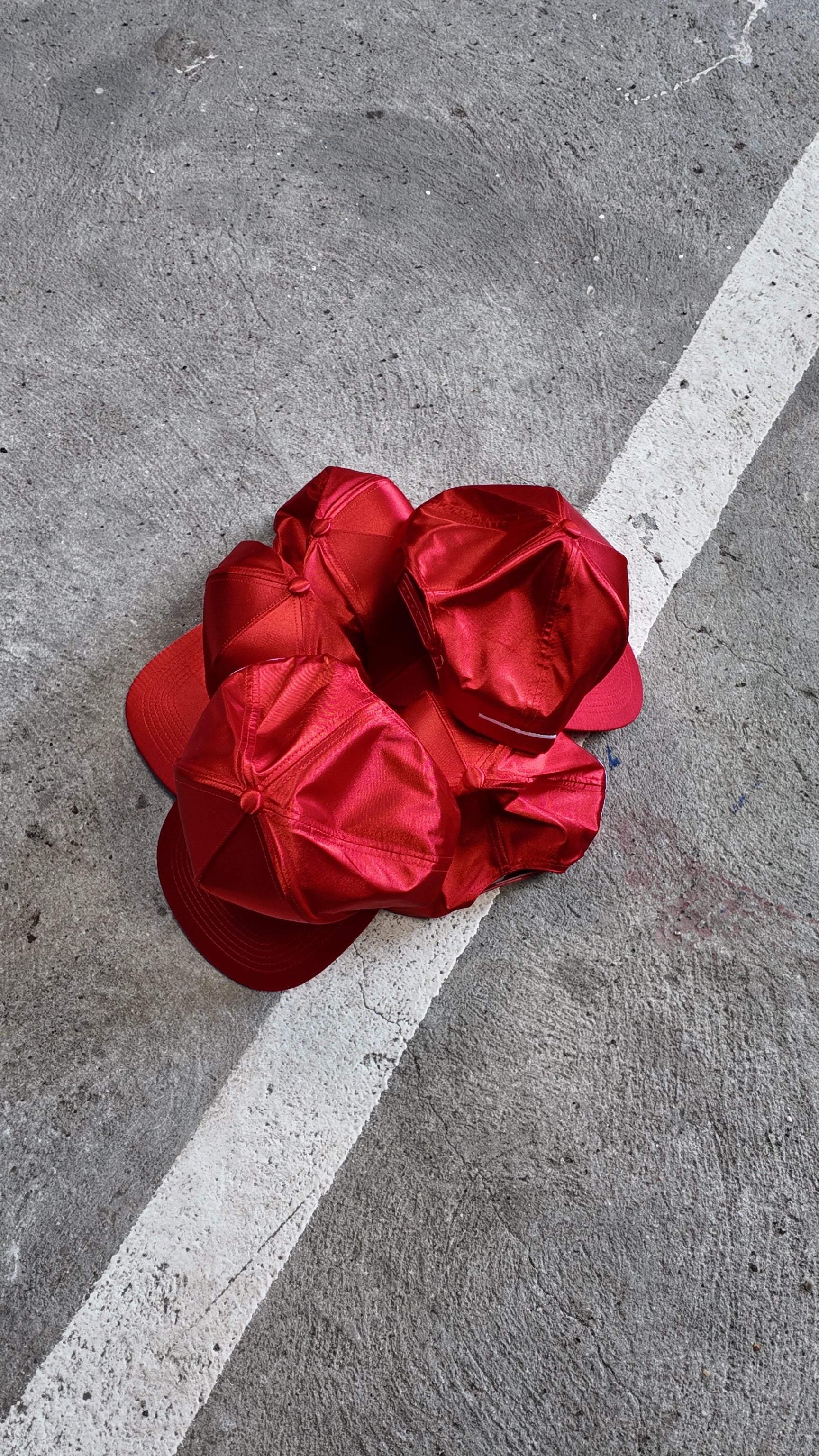 RED SATIN CAP
