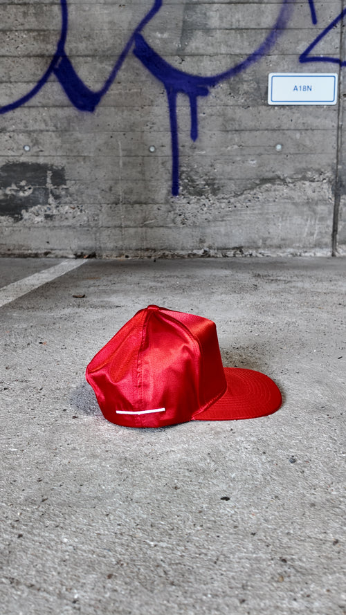 RED SATIN CAP